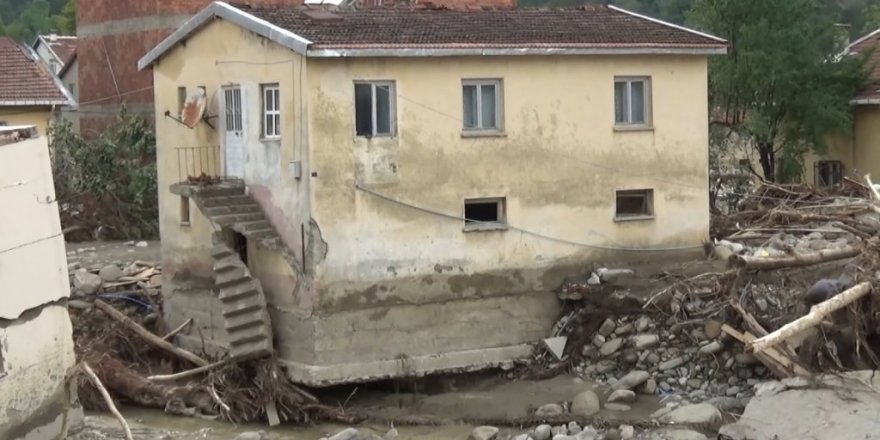 Sinop´ta yaşanan selin ardından Babaçay köyünün son hali