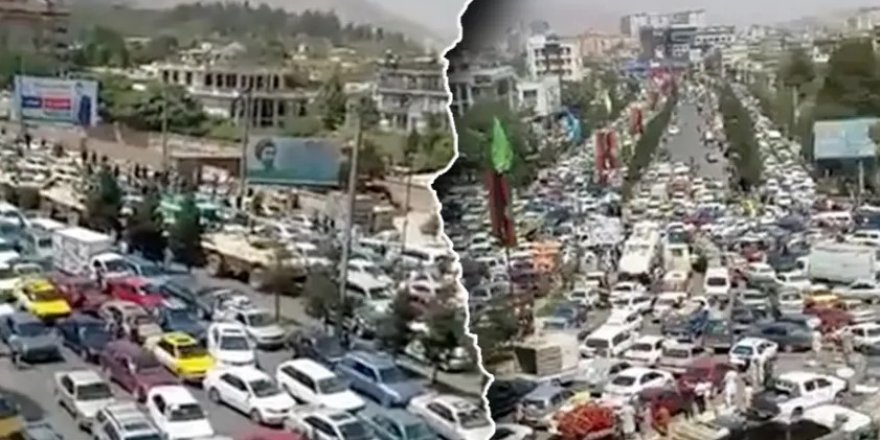 Afganistan’ın başkenti Kabil’de kaçış trafiği! Yollar kilitlendi…