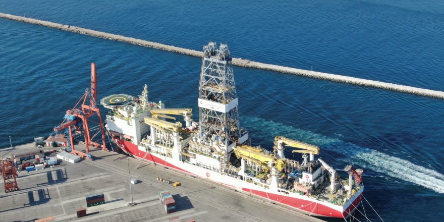 Haydarpaşa’ya Demirlenen Yavuz Sondaj Gemisi'inin  Hazırlıkları Havadan Görüntülendi