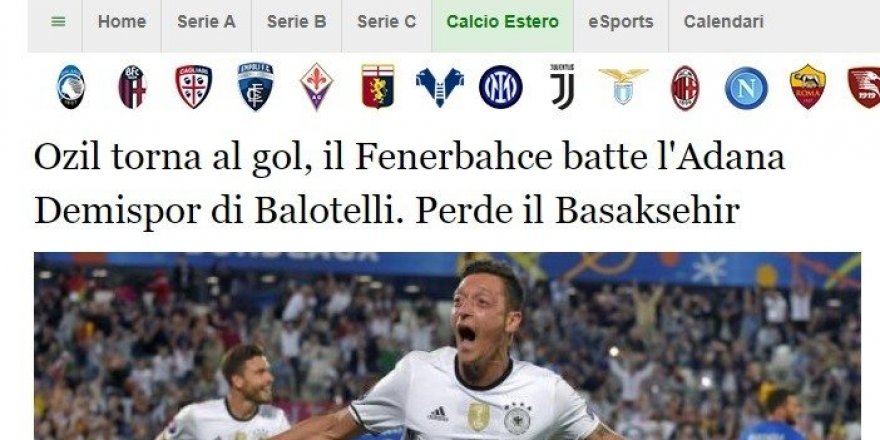 Mesut Özil’in ilk golü dünya basınında