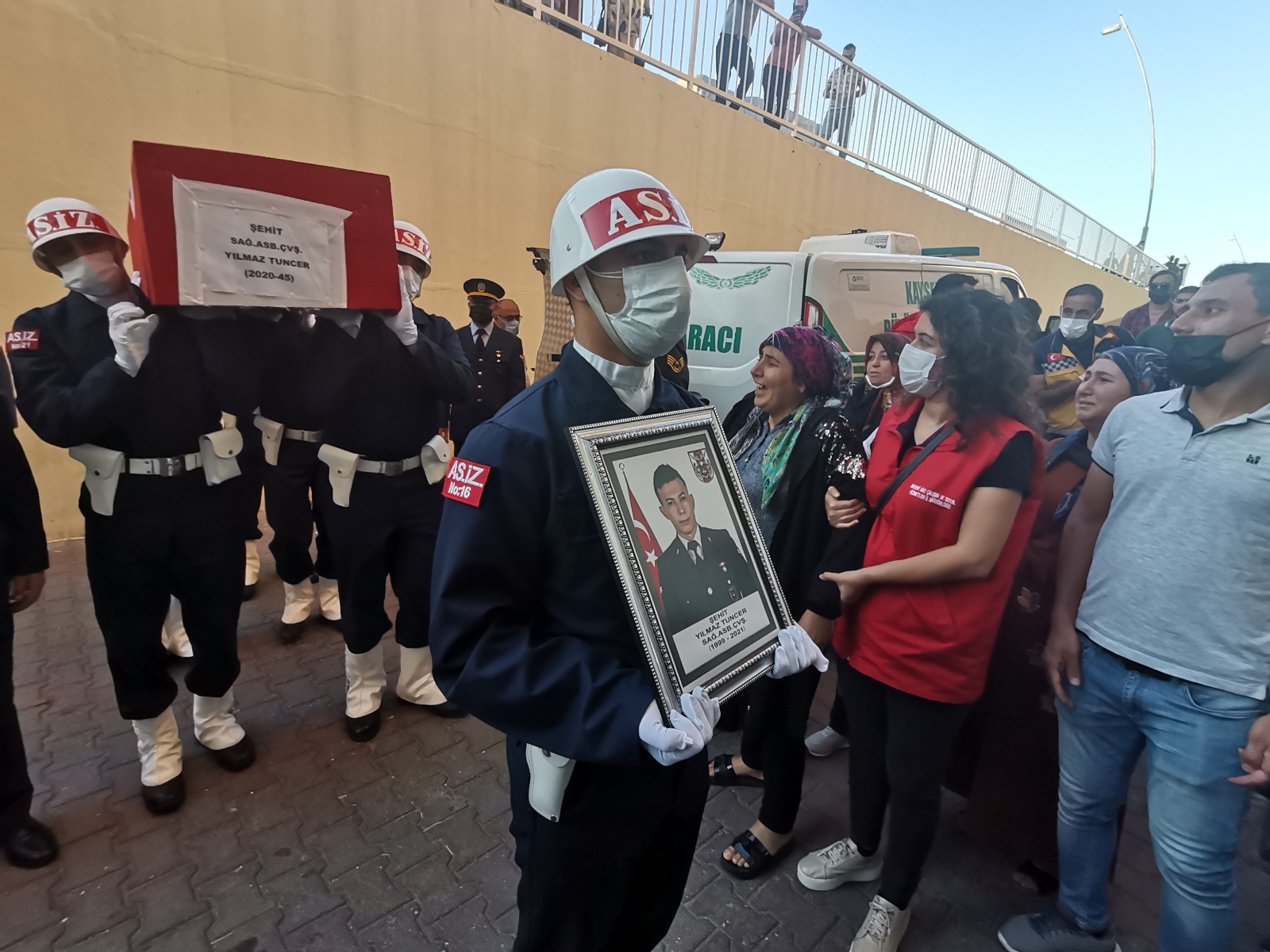 Şehit Astsubay Çavuş Yılmaz Tuncer’in cenazesi Kayseri’ye getirildi