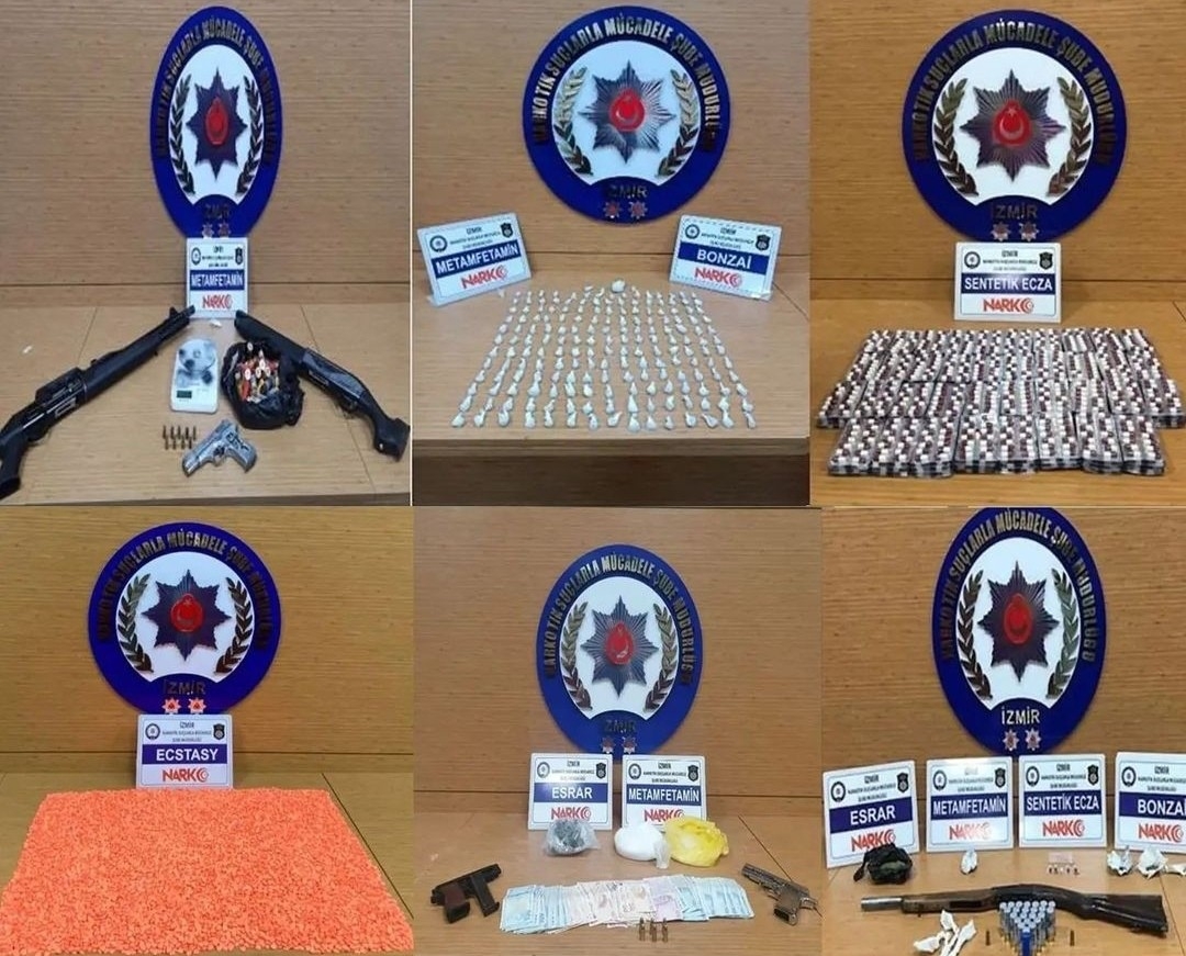 İzmir’de zehir tacirlerine darbe: 26 tutuklama