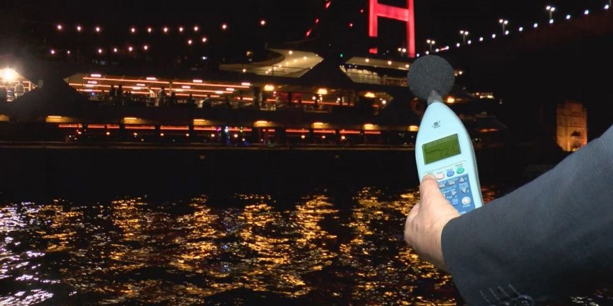 İstanbul boğazı'nda gürültü kirliliği denetimi yapıldı
