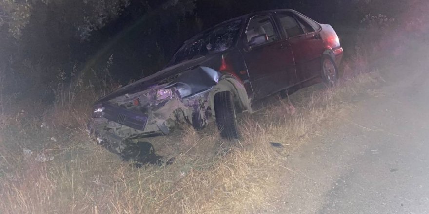 Şanlıurfa'da otomobil şarampole uçtu