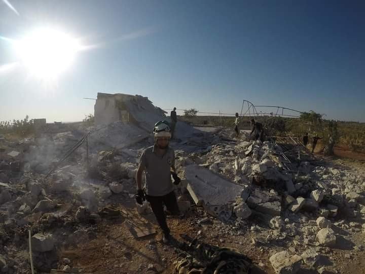 Esad Rejimi İdlib Kırsalını Vurdu