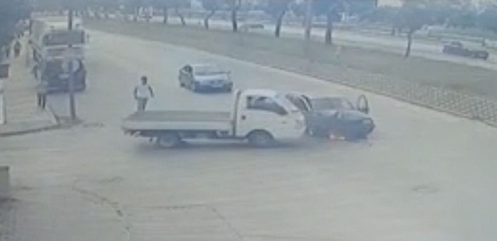 Bursa’da kaza anı kameralara yansıdı