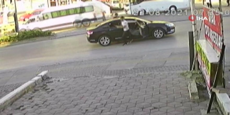 Ankara 'da Trafik Magandaları Güvenlik Kamerasına Yakalandı