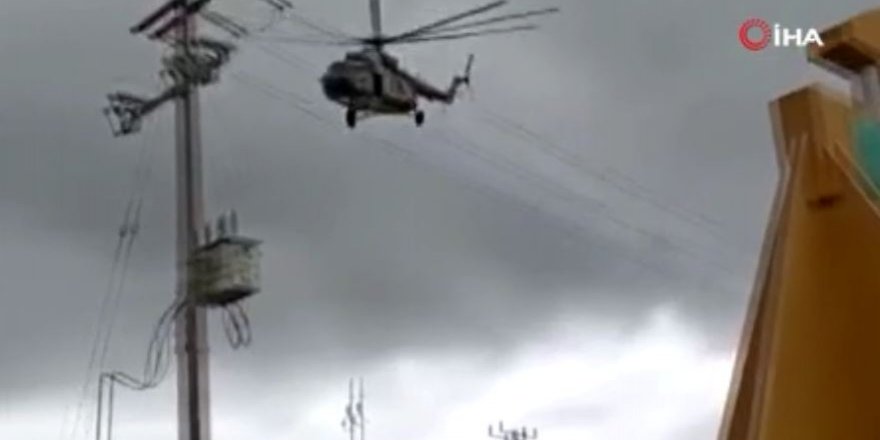 Meksika Donanmasına ait helikopter iniş yaptığı sırada düştü