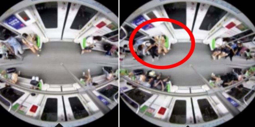 Metroda utanç veren anlar!