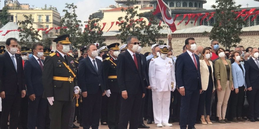 Taksim Meydanı’nda 30 Ağustos Zafer Bayramı töreni düzenlendi