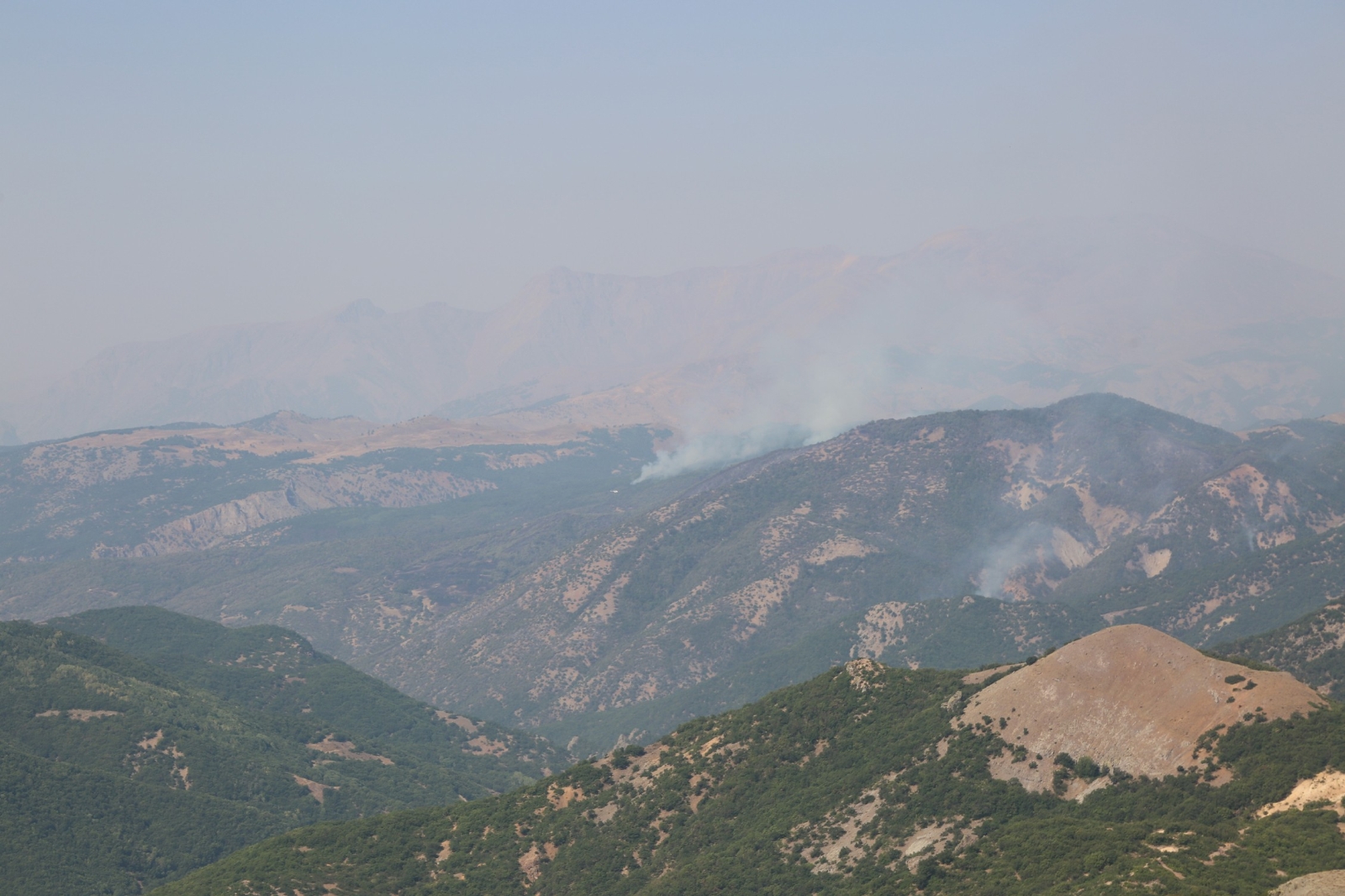 Tunceli’deki Yangınlara Karadan Ve Havadan Müdahale Sürüyor