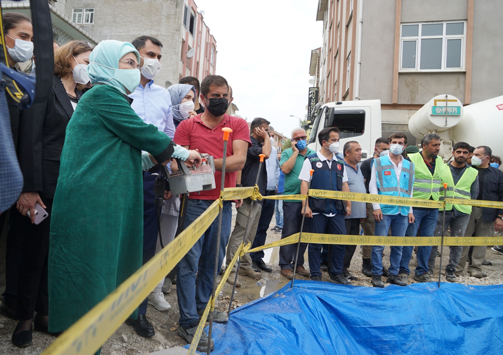 TOKİ, Selde Yıkılan 16 İş Yerinin Temelini Attı
