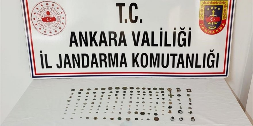 Ankara'da kaçakçılık operasyonu: 125 sikke ele geçirildi