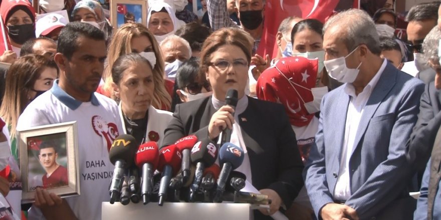 Bakan Yanık’tan, HDP önünde evlat nöbeti tutan ailelere destek