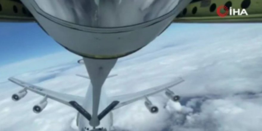 Türk Hava Kuvvetleri, NATO’ya ait uçağa havada yakıt ikmali yaptı