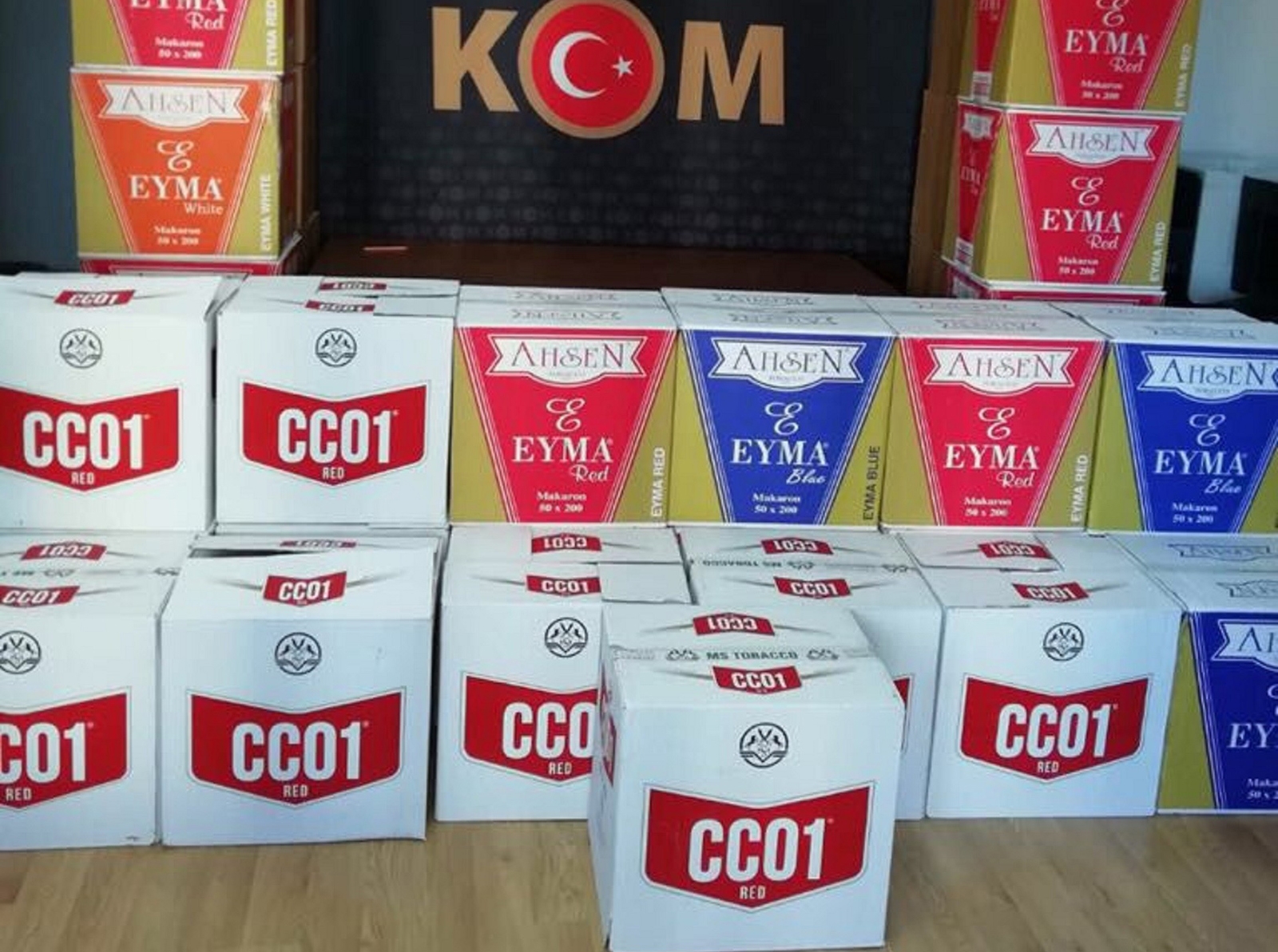 İskenderun’da 410 bin adet kaçak makaron ele geçirildi