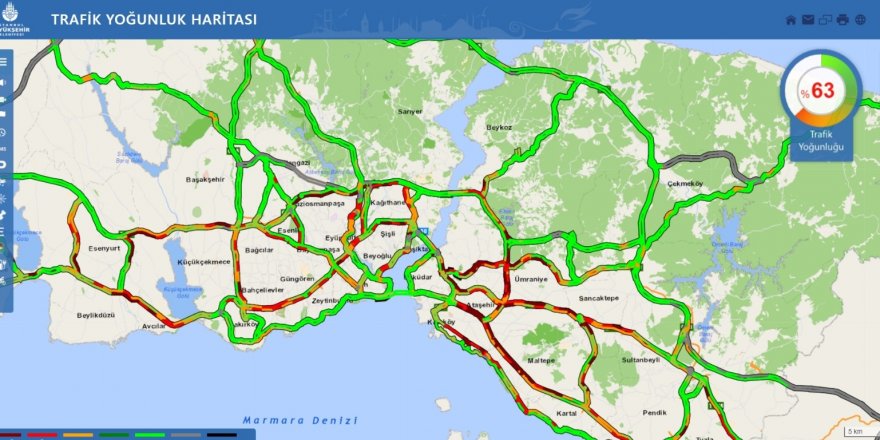 İstanbul Avcılar- E-5 Karayolu’nda Trafik kilitlenmek üzere
