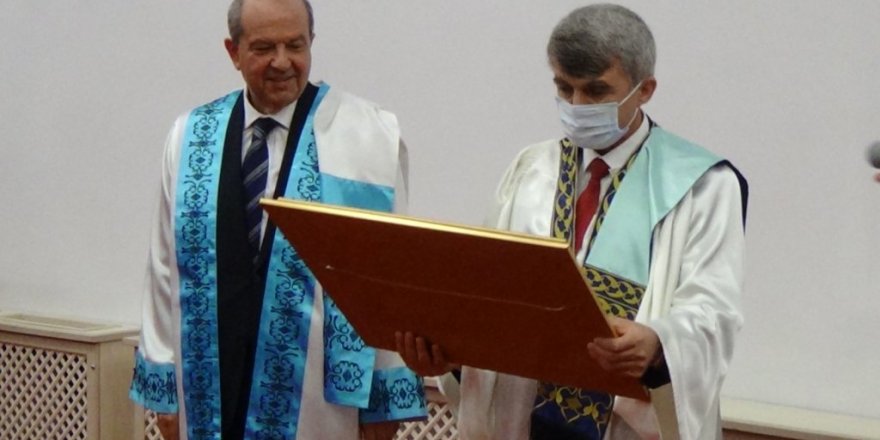 KKTC Cumhurbaşkanı Ersin Tatar’a “Fahri doktora" unvanı