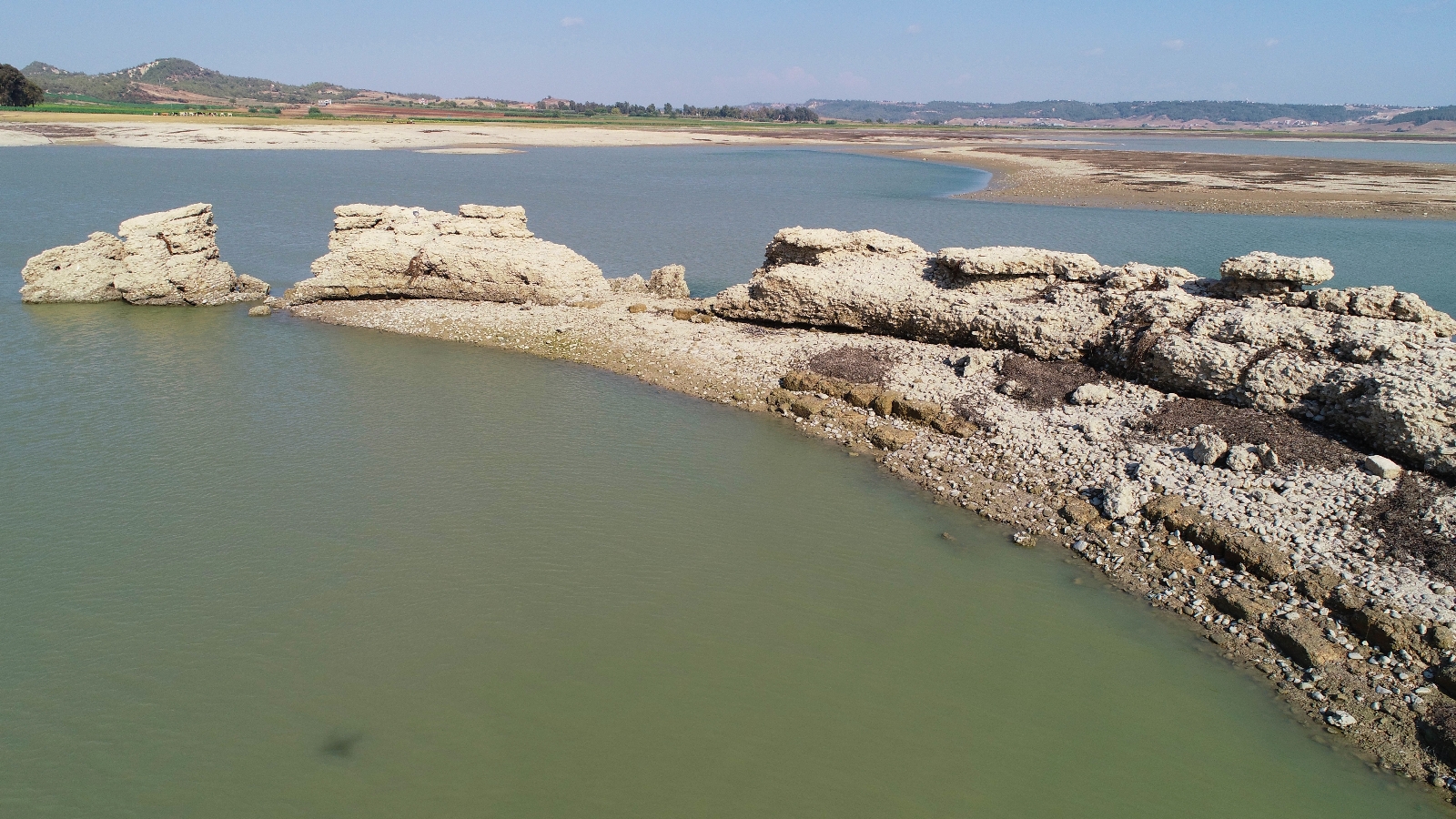 Sular Çekildi, Augusta Antik Kenti Gün Yüzüne Çıktı
