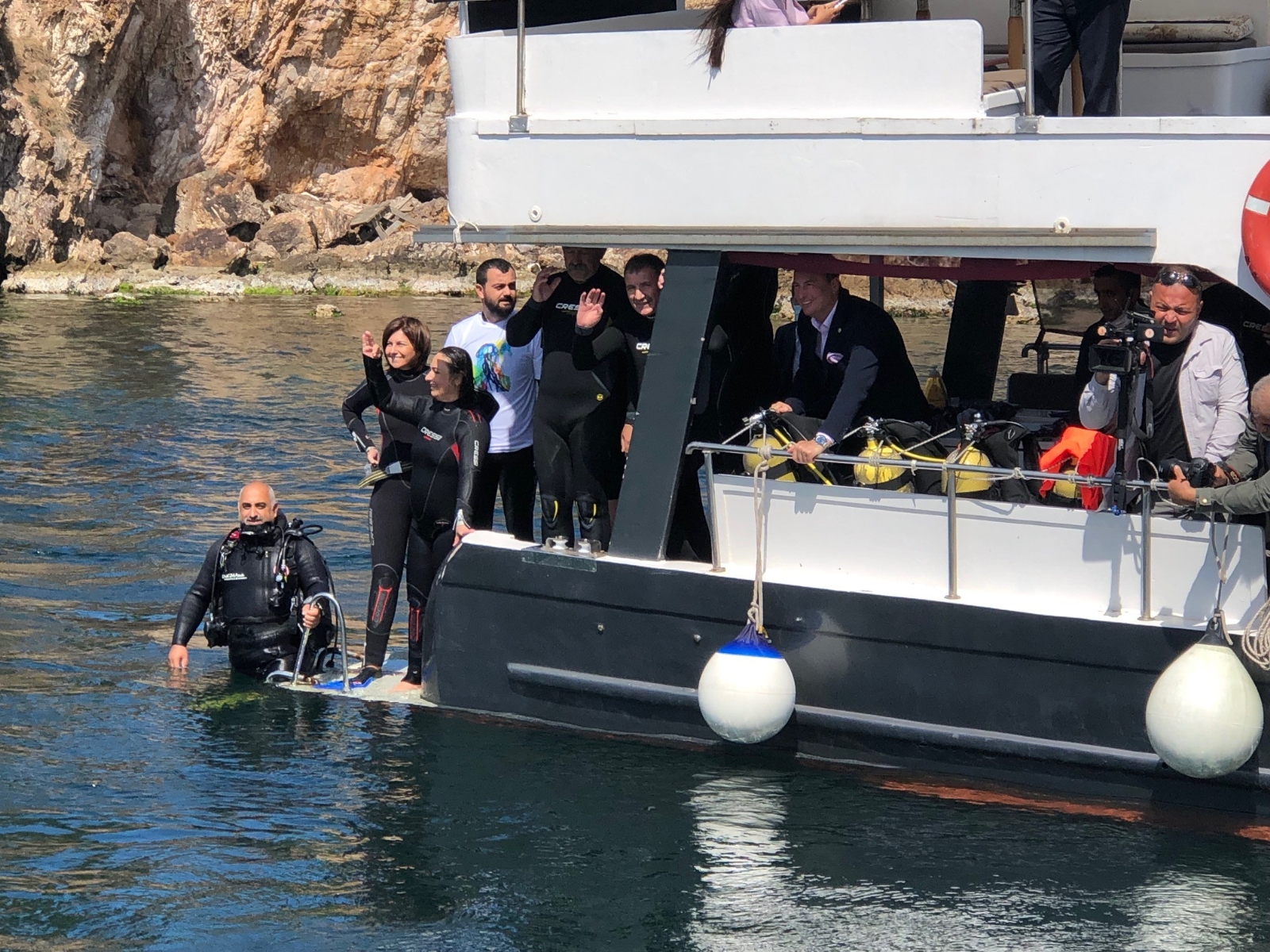 TBMM Müsilaj Araştırma Komisyonu Büyükada’da Tüple Dalış Yaptı