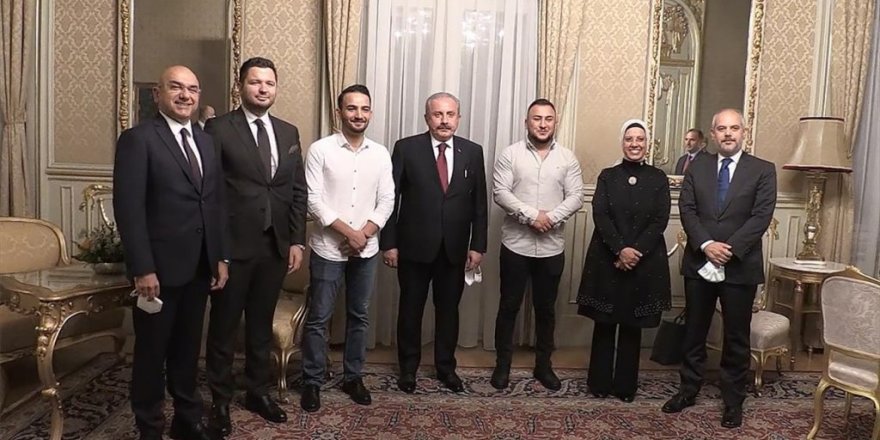 Tbmm Başkanı Şentop, Viyana'da Türk Toplumu Temsilcilerini Kabul Etti
