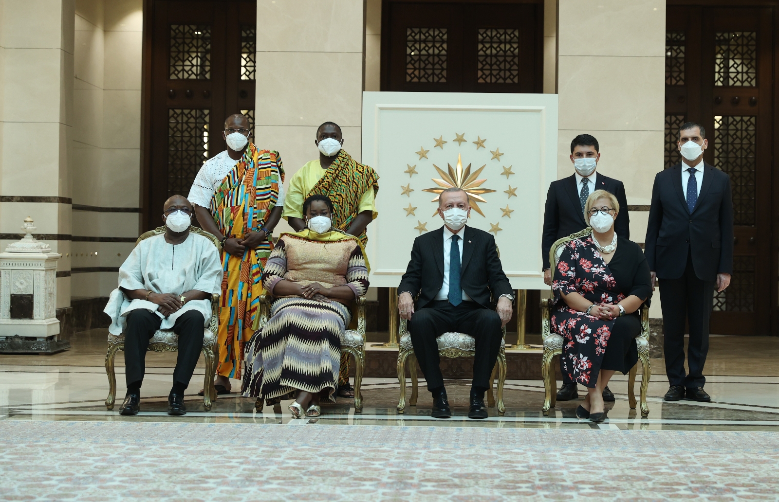 Cumhurbaşkanı Erdoğan, Gana’nın Ankara Büyükelçisi Ashietey-odunton’u Kabul Etti