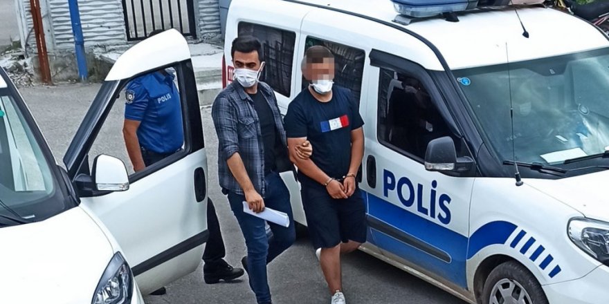 Akü hırsızlık şüphelisi yakalandı