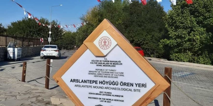 Arslantepe’ye yeni tabela