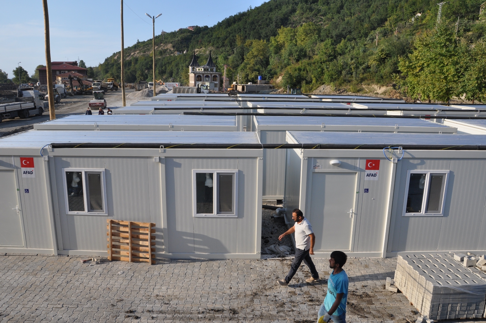 Selden Etkilenen Vatandaşlar Konteynır Evlere Yerleştiriliyor