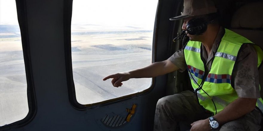 Jandarma Ekipleri Ağrı-erzurum Ve Ağrı-iran Kara Yollarını Havadan Denetledi