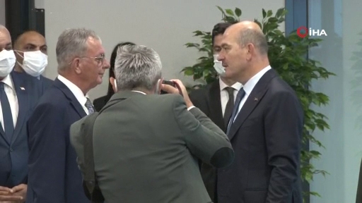Bakan Soylu, KKTC İçişleri Bakanı Evren’le Görüştü