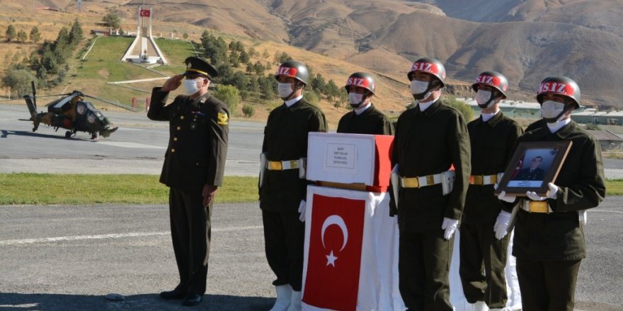 Kuzey Irak şehidi memleketine uğurlandı