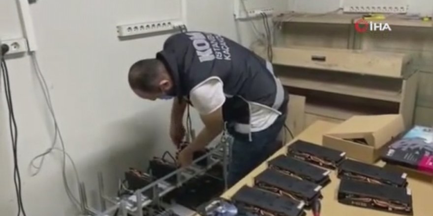 İstanbul Fatih'te Düzenlenen Operasyonda 73 Kripto Para Üretim Makinesi Ele Geçirildi