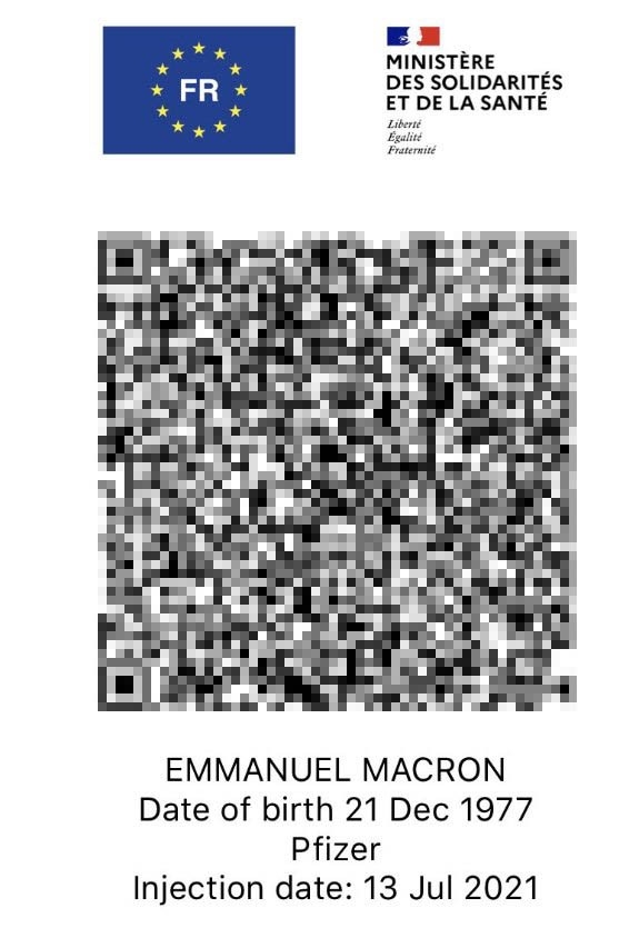 Macron’un Covid-19 Sağlık Kartı Sosyal Medyaya Sızdı