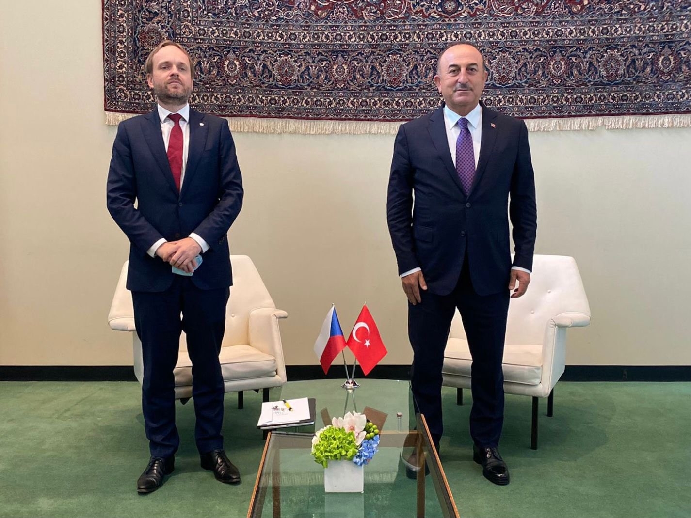 Dışişleri Bakanı Çavuşoğlu, Çekya Dışişleri Bakanı Kulhanek İle Bir Araya Geldi