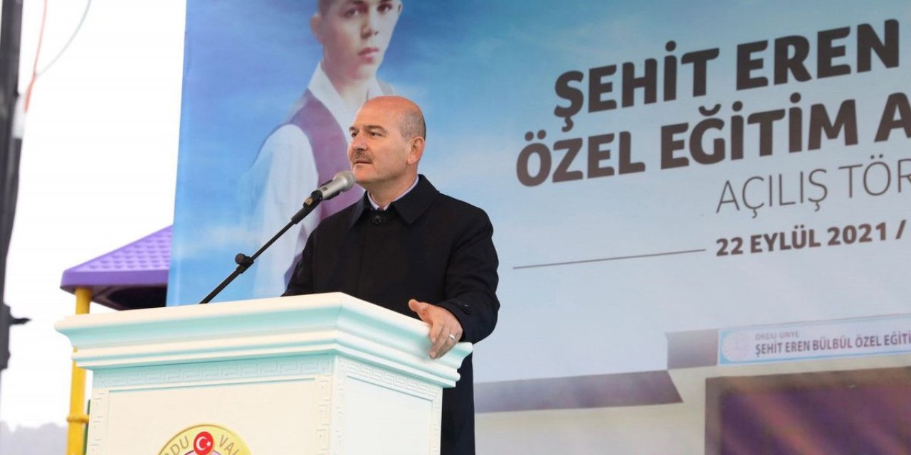 Süleyman Soylu, Eren Bülbül adına yapılan okulun açılışına katıldı