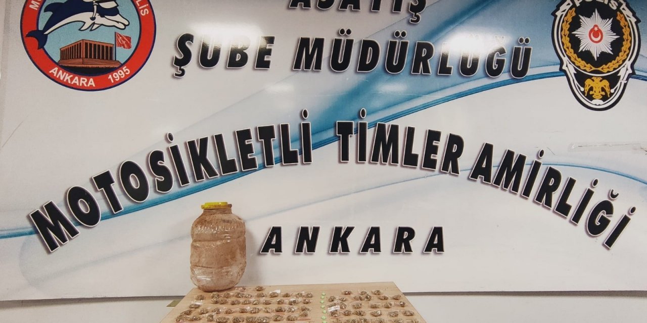 Başkent’te 32 paket satışa hazır halde uyuşturucu madde ele geçirildi