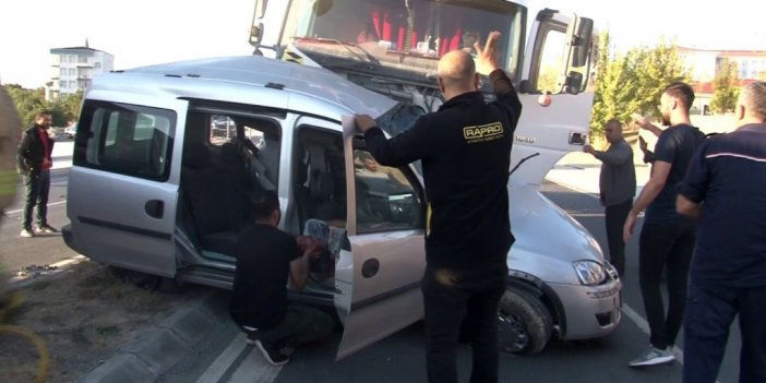 Arnavutköy’de sık sık kazaların meydana geldiği caddede yeni bir kaza oldu: 1 ağır yaralı