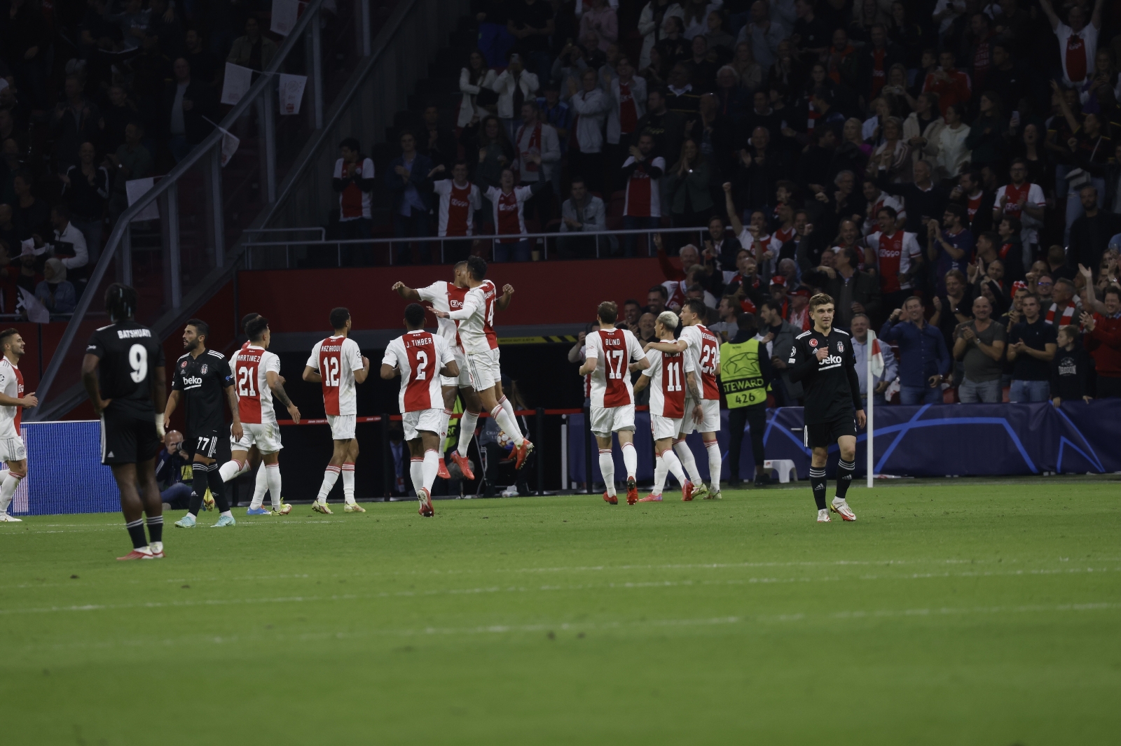 UEFA Şampiyonlar Ligi: Ajax: 2 - Beşiktaş: 0 (Maç sonucu)
