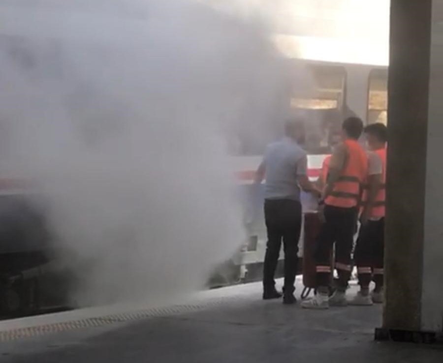 Aydın’da tren yangını