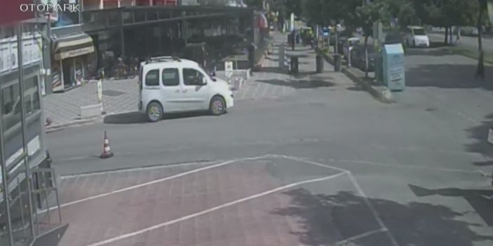 Yaşlı kadının ölüme gitme anı kamerada