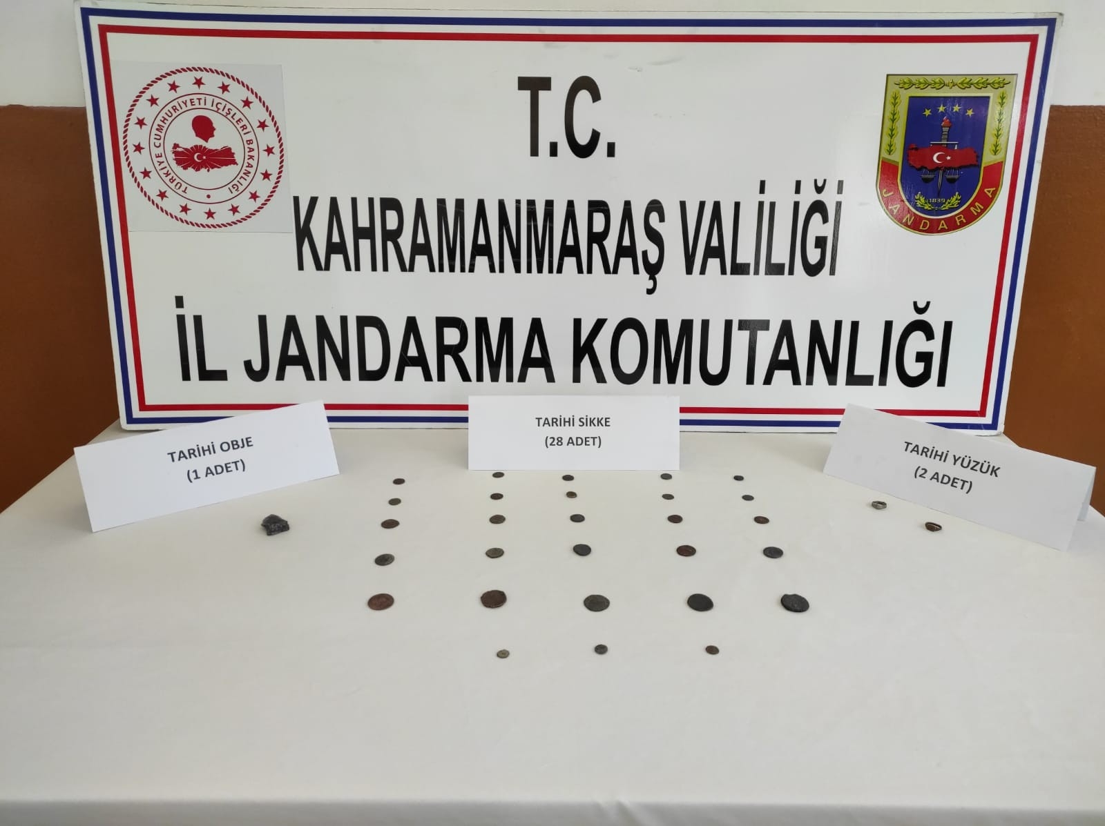 Kahramanmaraş’ta tarihi eser operasyonu