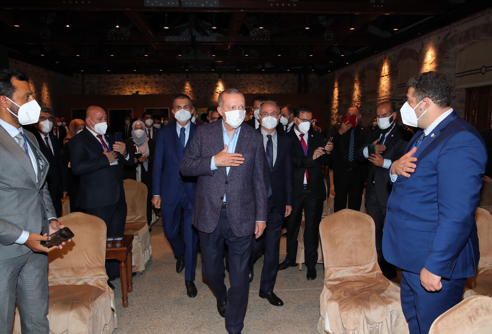 Cumhurbaşkanı Erdoğan Uluslararası Demokratlar Birliği heyetini kabul etti