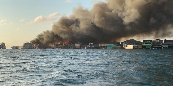 Karayipler’deki Guanaja Adası’nda yangın: 200’den fazla ev ve işyeri hasar gördü