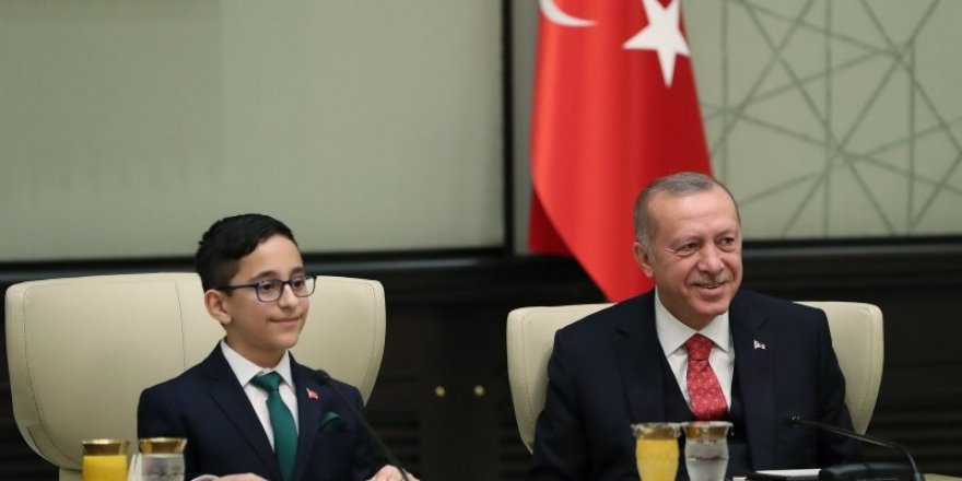 Cumhurbaşkanı Erdoğan çocukları kabul etti