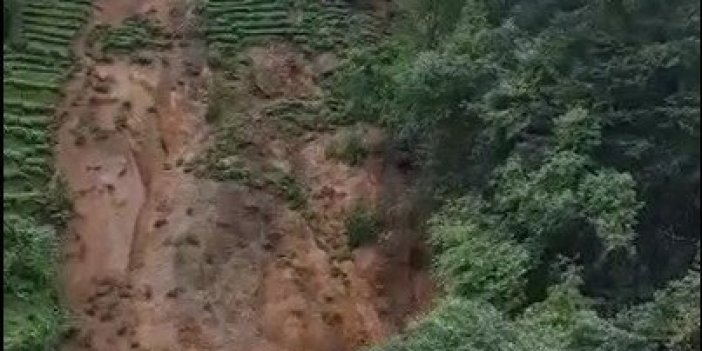 Rize’de şiddetli yağış heyelanlara neden oldu