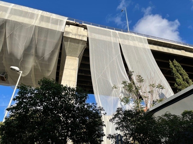 Ortaköy Viyadüğü’nde fileli önlem
