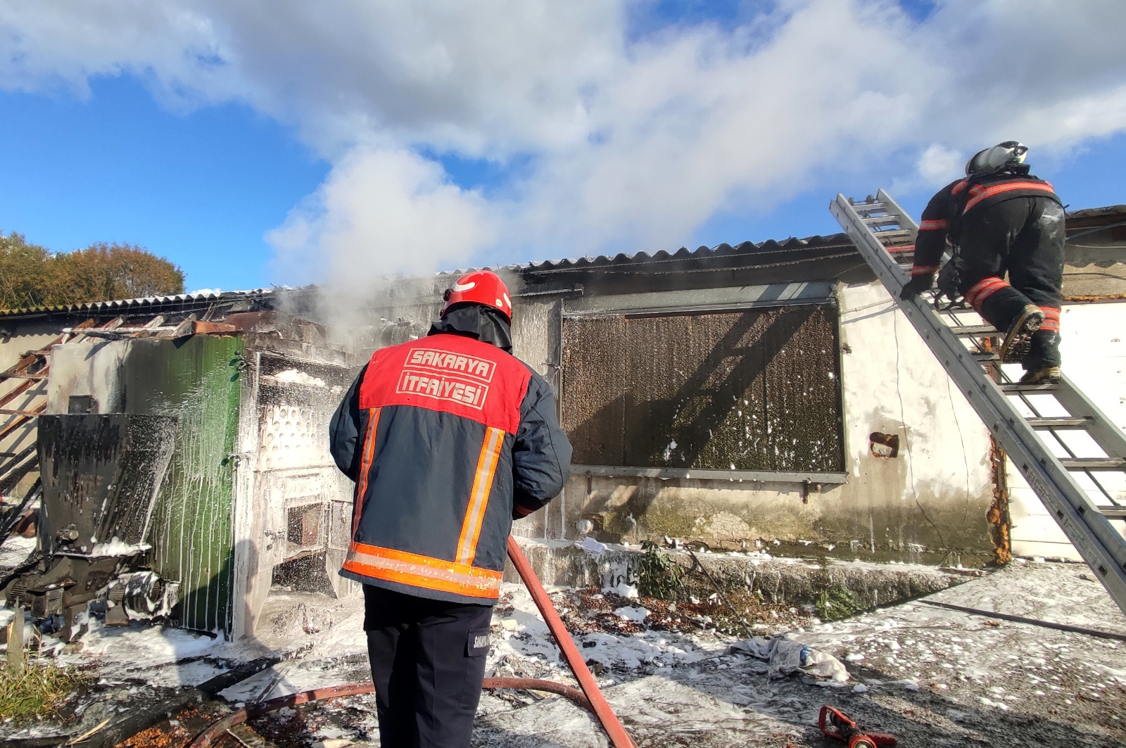 Binlerce Tavuğu Telef Olmaktan İtfaiye Kurtardı