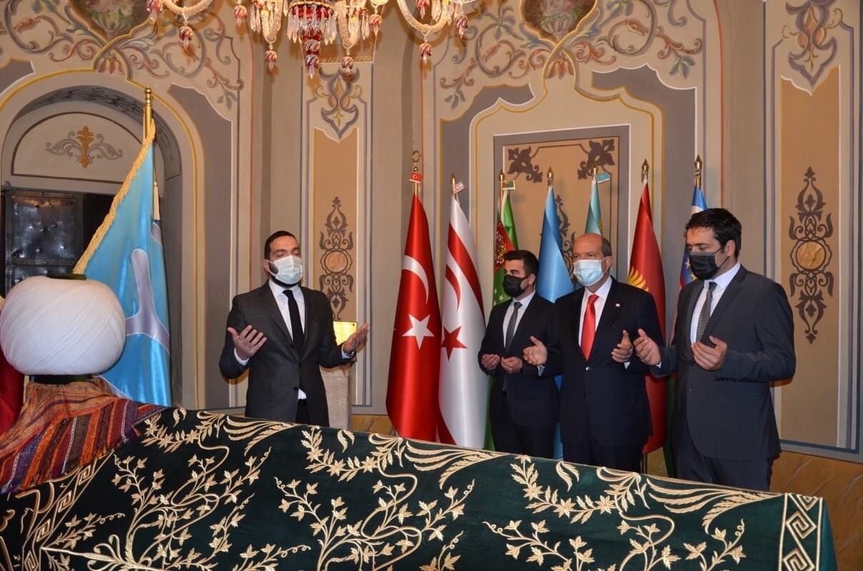 KKTC Cumhurbaşkanı Tatar’dan Ertuğrul Gazi Türbesi’ne Ziyaret
