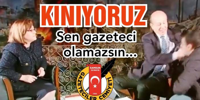 Cemiyetten ‘tokat' tepkisi: 'Sarıkaya'yı 'gazeteci' olarak tanımıyoruz'